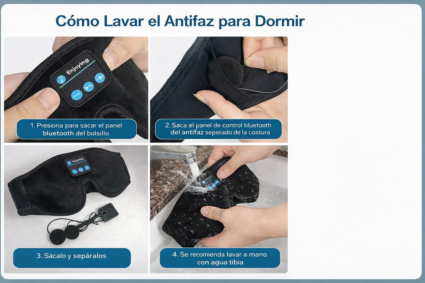 Antifaz Bluetooth 3D